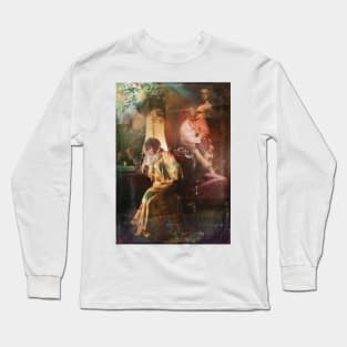 Collage Art Sarah Bernhardt Long Sleeve T-Shirt